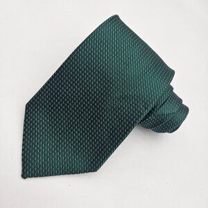 Benjamin Sartorial Collection Green Geometric Silk Tie